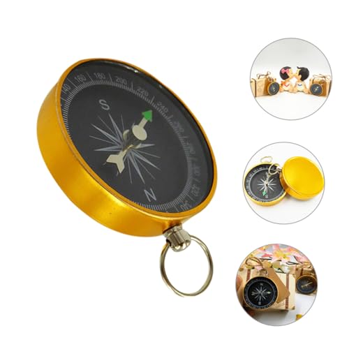 Set de 4 brújulas de supervivencia con llavero mini metálico miniatura 6
