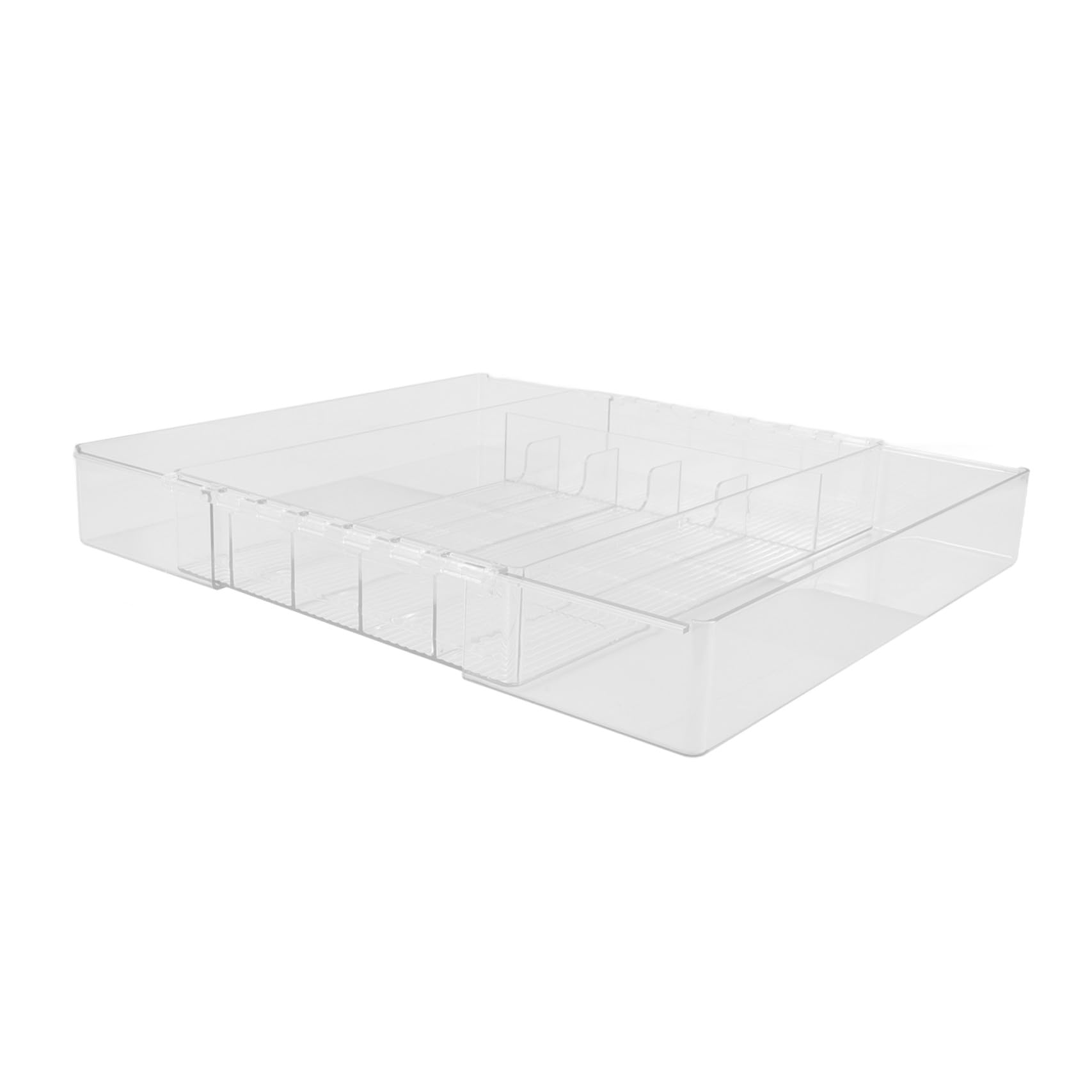 Erweiterbarer zur Küchenutensilien und Besteckorganisation Acryl Besteckkasten Mehreren Fächern mit und für Büro Schlafzimmer