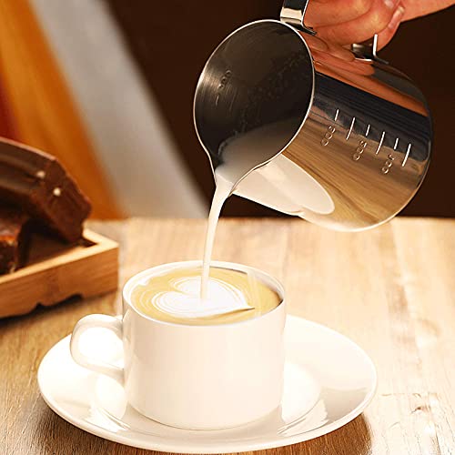 Bricco Latte 350ml Lattiera Latte Art in Acciaio