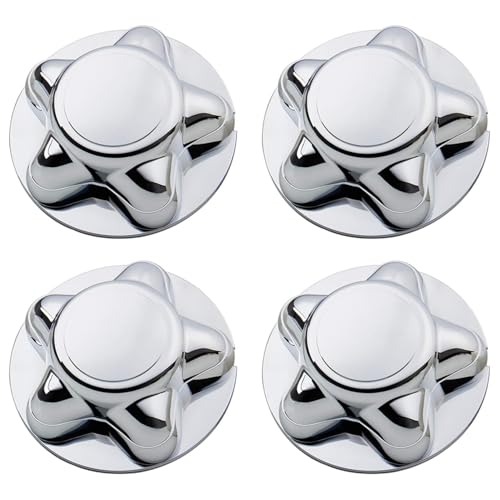 4 Packs 7" Center Cap with 5-Lug Steel Wheel Chrome for Ford 1997-2003 F150 F-150 97-02 Expedition Center HubCap