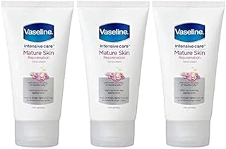 Vaseline Intensive Care Mature Skin Rejuvenation Hand Cream, (3 Pack) 75 ml