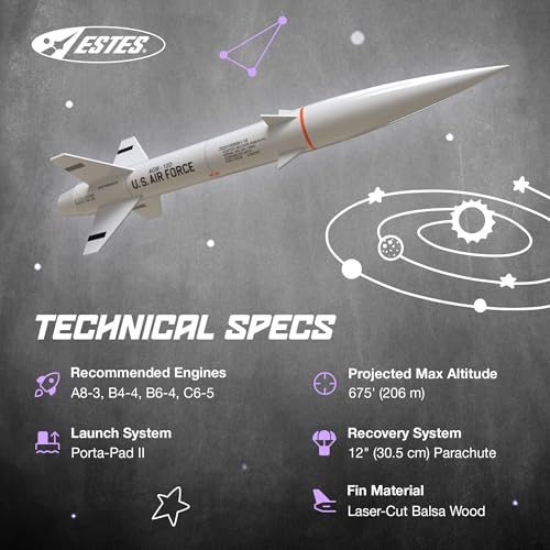 Estes 7000 Bull Pup 12D Rocket-Building Kit, Advanced Flying-Rocket-Model Kit for Ages 10+ - Image 5
