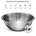 FineDine Stainless Steel Mixing Bowls (Set of 5) Stainless Steel Mixing Bowl Set - Easy To Clean, Nesting Bowls for Space Saving Storage, Great for Cooking, Baking, Prepping