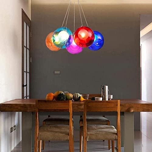 Lámpara de araña de lujo con esferas de cristal y tecnología LED para techos exclusivos 7