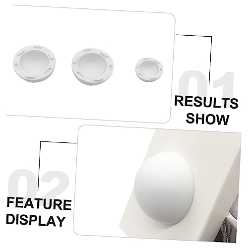Uonlytech 4pcs elevadores para laptop en silicona blanco miniatura 7