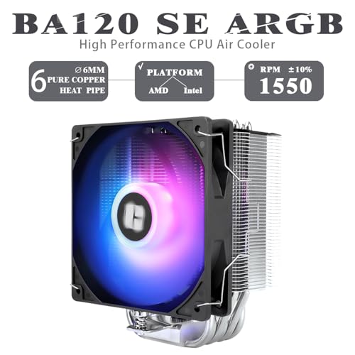 Refroidisseur de processeur Thermalright Burst Assassin 120 SE ARGB pour socket AMD Intel