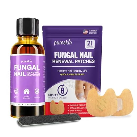 Pureskin Toenail Renewal - Maximum Strength Nail Repair Liquid, Toe Nail Support, Health Care for Finger & Toenail, Athlete's Foot, Ringworm Repair