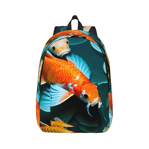 Sac à dos poisson koi pour randonnée et voyage décontracté destiné aux adultes