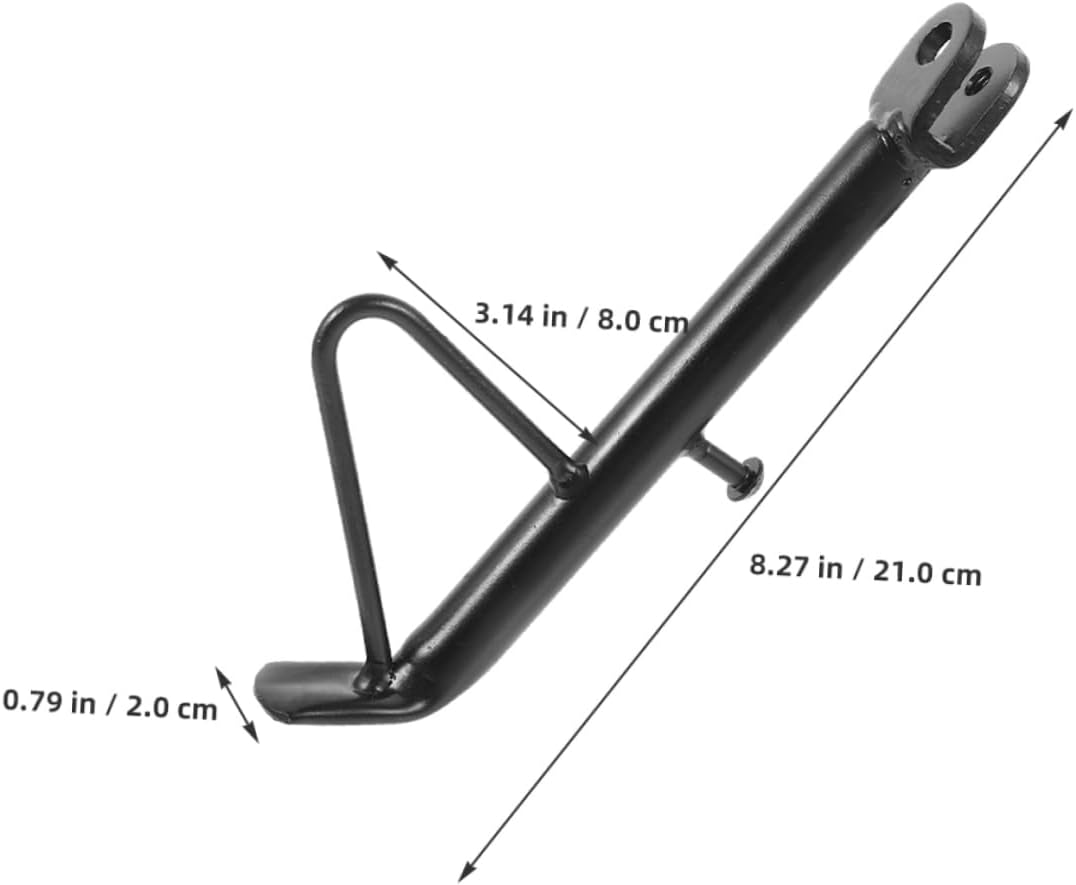 2 Sets Motorcycle Kickstand for Motorcycle and Dirt Bike, Iron Black