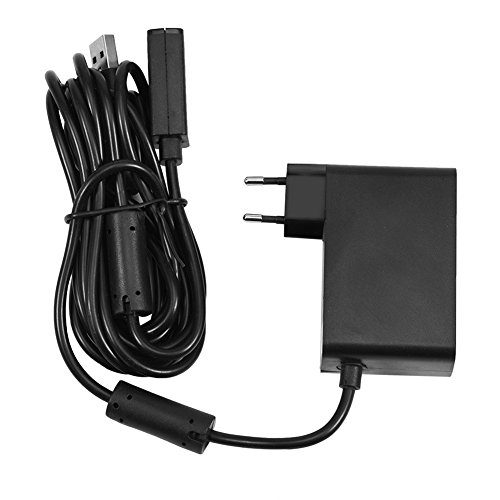 Alimentation USB, pour 360 Kinect Wii Motion Plus Câble Adaptateur Contrôleur Original Capteur Chargeur avec Prise UE