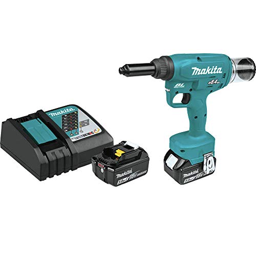 Makita XVR02T Rivet tool kit, brushless, 5.0 Ah