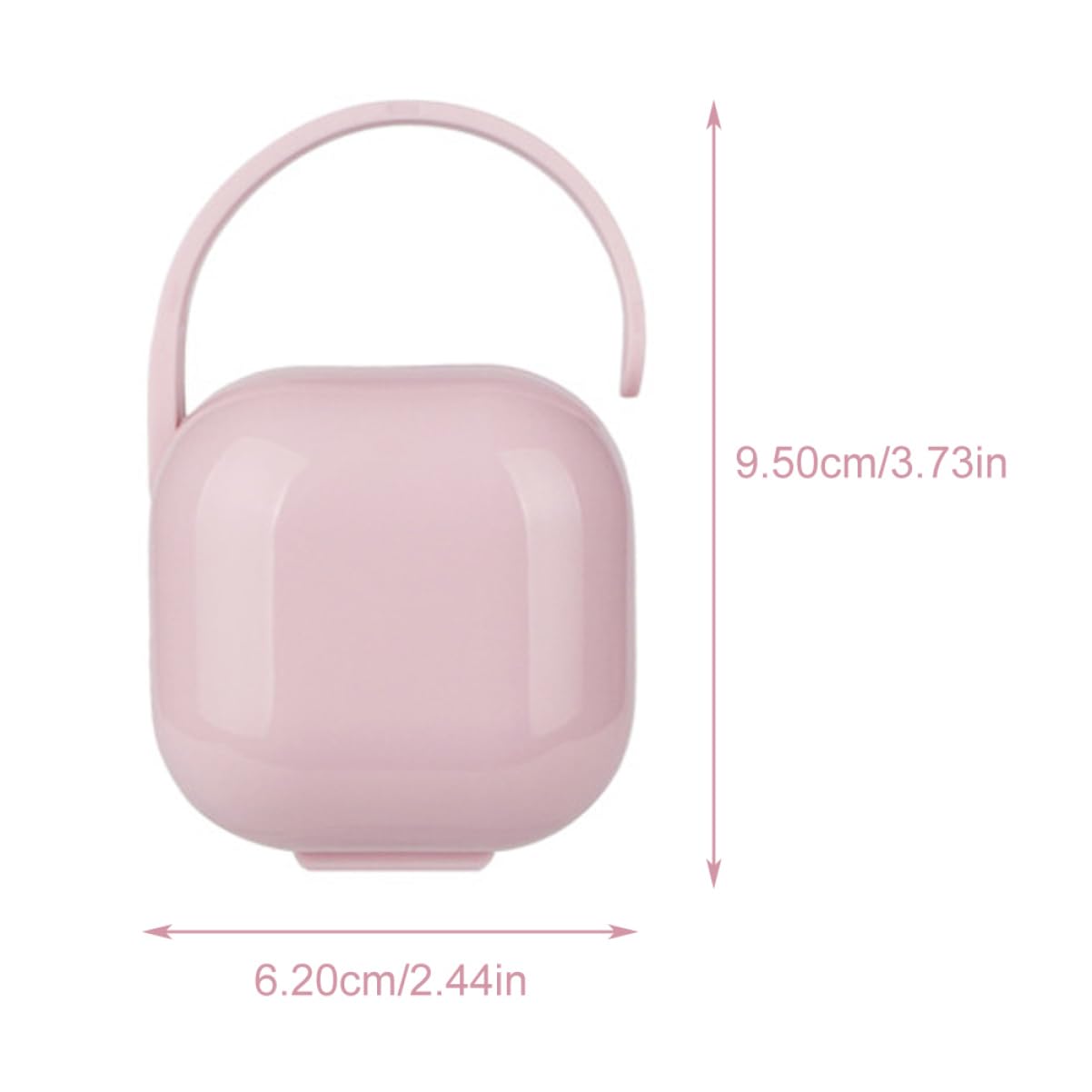 BESPORTBLE 8pcs Travel Pacifier Holder Case Cute Portable Organizer for Pacifiers Secure Snap Closure Fit Sturdy Protective Storage for Easy Use and Safe Keeping