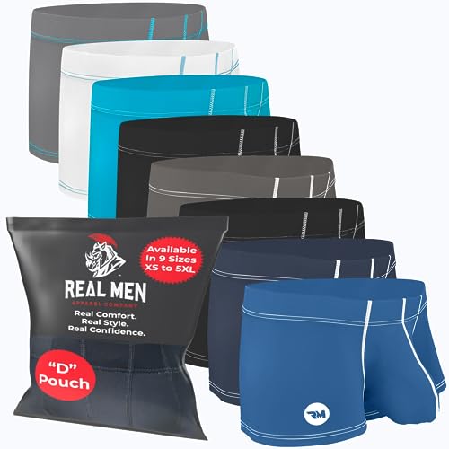 Real Men Bulge Enhancing Sexy Underwear 3in Ice Silk Nylon 4-Pack Medium BUNDLED WITH Even More Colors