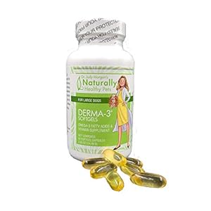 Dr. Judy Morgan’s Naturally Healthy Pets Omega3 Fatty Acid Fish Oil Softgels Supplement for Dogs and Cats (Large)