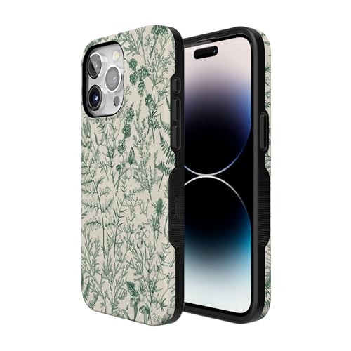 Casely iPhone 15 Pro Case | Sage Garden | Green Floral | Bold Protective Design | Compatible with MagSafe by Casely - Used condition - Image 2