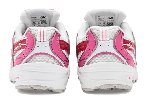 New Balance, Unisex Kids, 530 Bungee (Infant/Toddler), Pink Satin/Shadow Red, 7 Medium Toddler by New Balance - Used condition - Image 7