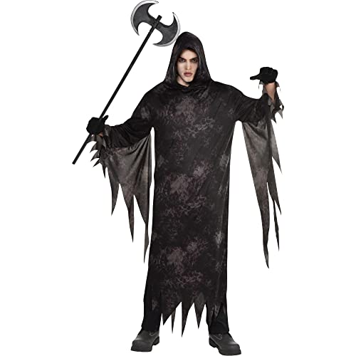 Distressed Ghoul Robe Halloween Costume | Black | 1 Pc.