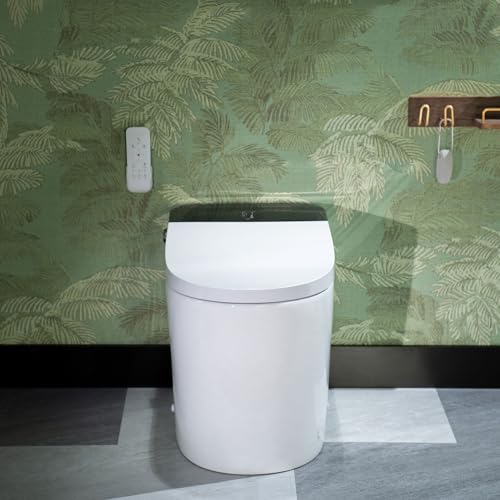 Image of WOODBRIDGE Bidet Smart Toilet with Ultra-quiet&Quick Flush,1000g MaP Flush Score,Foam Shield,ADA Comfort Height,Auto Open /Close,Blackout Flush,Ambient Light,Heated Seat with Fragrance System,GT076