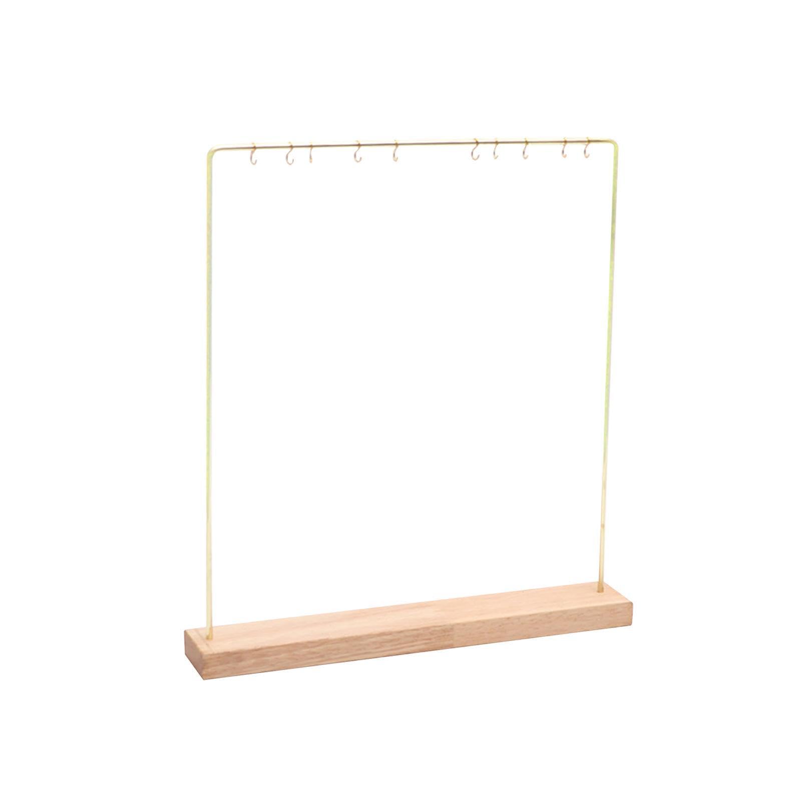 PIXZCSA Necklace Hanger Jewelry Display Rack Shops Jewelry Holder Earrings Watches Rings Vanity Durable Wood Organizer Wood Organizer Necklace Holder Display