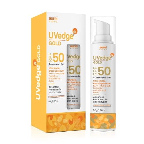 All Uvedge Gold Sunscreen Gel SPF 50 Ultra Matte -50g