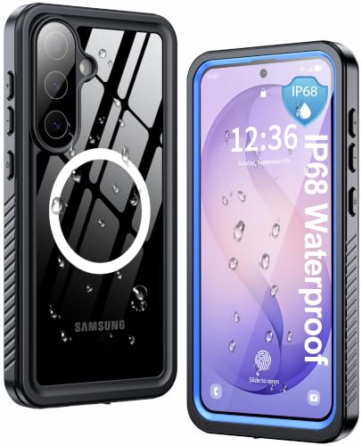 Image of ANTSHARE for Samsung Galaxy S26 FE Case IP68 Waterproof, Blue /Clear