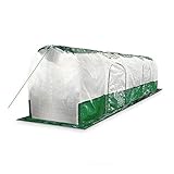 BioGreen Folientunnel SUPERDOME | 300 cm Länge | Schattier-Folie im Dach | schützt vor Frost & Hitze | 2 Öffnungen mit Reißverschluss | 90 g/m² Folie