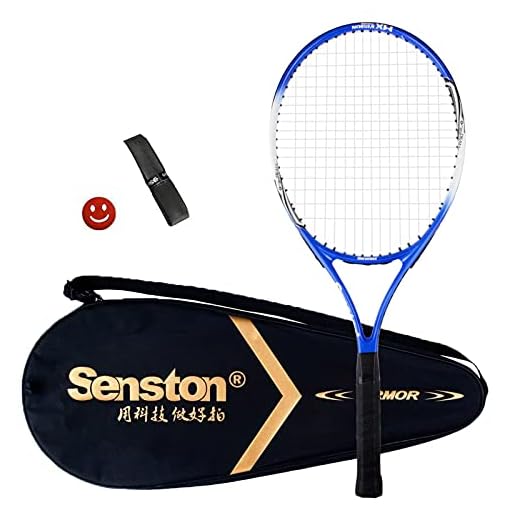 Senston Raqueta de Tenis 19/23/25,One-Piece-Desgin Raqueta Tenis, Incluido 1 Bolsa de Tenis / 1 Grip / 1 Amortiguadores