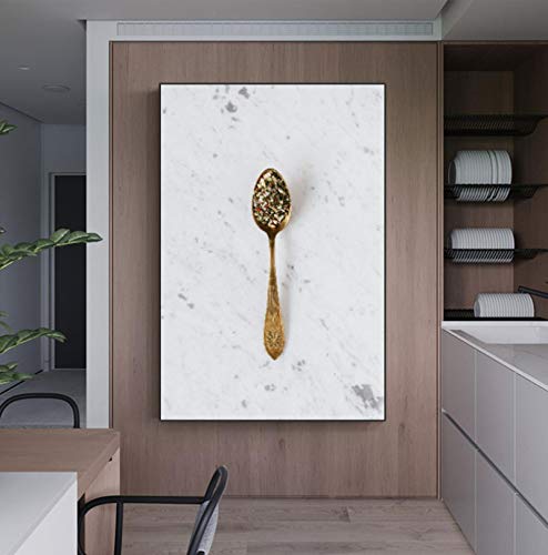 Affiche murale sur toile nature morte moderne et impression cuisine restaurant 50x70cm