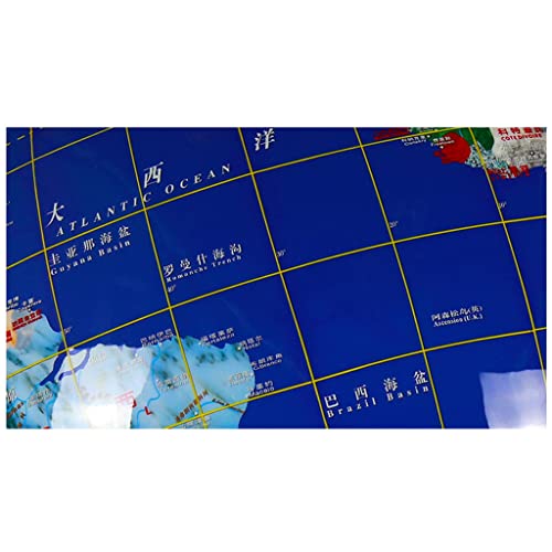 Zaj Floor Standing Globe W/U-Shaped Metal Stand Universal Globe 16.5'' Dia World Globe 720° Rotating Geographic Globe For Mapping Travel #TOP5