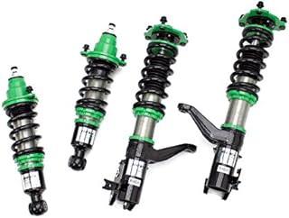 Rev9 R9-HS2-013_2 Hyper-Street II Coilover Suspension Lowering Kit, Mono-Tube Shock w/ 32 Click Rebound Setting, Full Length Adjustable, compatible with Honda Civic Coupe/Sedan (EM/ES) 2001-05