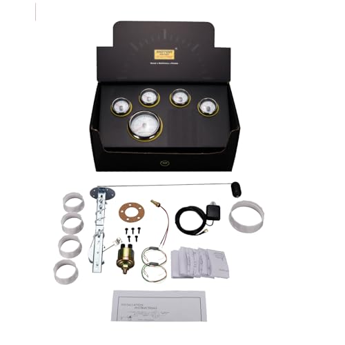 Image of MOTOR METER RACING 85mm 3-3 /8 inch W PRO Series 5 Gauge Set White Dial