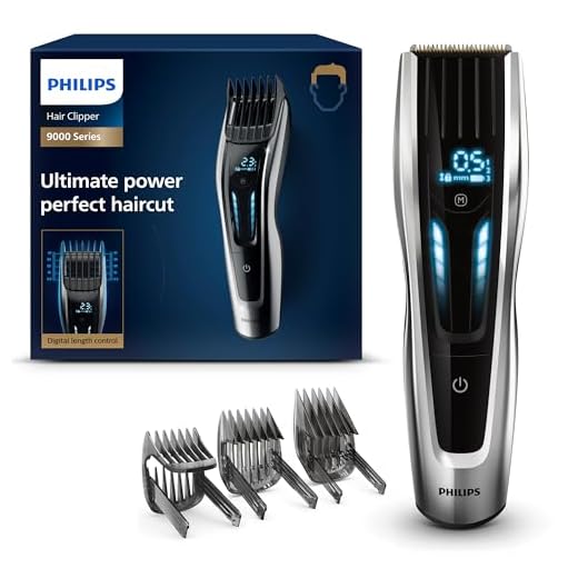 Philips Hair Clipper Serie 9000 Haarschneider mit digitaler Schaltschnittstelle (Modell HC9450/15)