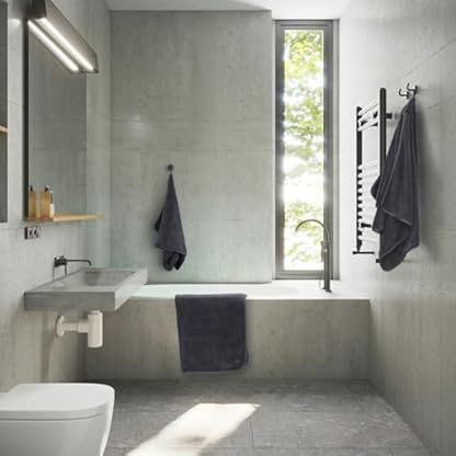 HOMELUX Handtücher Set 3 teilig Badetuch *1（70 * 140 cm）+ Towel *2（50 * 90 + 35 * 75 cm） saugstarkes Frottiertücher Set - Handtücher, Dunkelgrau – Bild 8