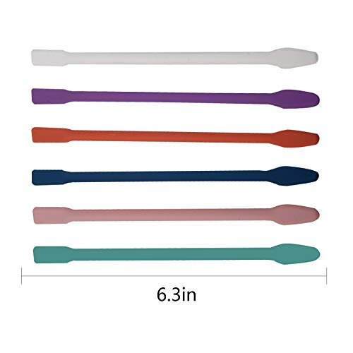 SAVITA 6 stuks 16cm Siliconen Roerstaafjes, Gezichtsmasker Roerstaafjes Staafjes voor het Mengen van Hars, Epoxy, DIY Ambachten Maken (6 Kleuren) - Image 3