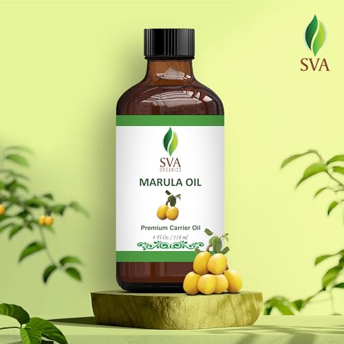 SVA ORGANICS Marula Oil 4oz (118ml) Premium Carrier Oil With Dropper For Skin Care, Face massage, Hair Care, Hair Oiling, Scalp Massage & Body Massage - Image 5