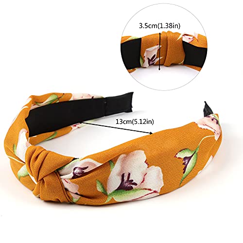 Velscrun 12 Pcs Knotted Headbands For Women Knot Headband Wide Head Bands For Women Fashion Headbands Knot Hair Bands Headbands For Girls Elastic Turban Boho Bandeau Diademas Para Mujer De Moda #TOP5