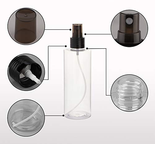 Yebeauty Empty Spray Bottles for Essential Oils, 8oz Refillable Clear Plastic Misting Spray Bottles Atomizer Fine Mister Spray Bottle for Beauty Products, Cleaning, Pack of 23