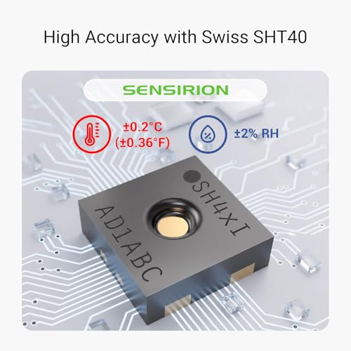 YoLink Smart Temp & Humidity Sensor, LoRa Long Range, 2 Year Battery, Indoor Monitoring for Wine Cellar, Bedroom, Nursery, Greenhouse, RV, with App, Email & SMS Alerts, Alexa IFTTT, 2 Pack + Hub