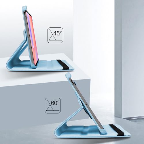Image of TGK 360 Rotatable Flip Cover for Samsung Galaxy Tab S10 Lite 5G 10.9 inch Case Model SM-X400 /SM-X406B 2025 (Sky Blue)