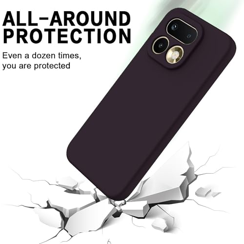 Image of FIRST MART Matte Silicone Back Cover for Realme 16 Pro - Purple