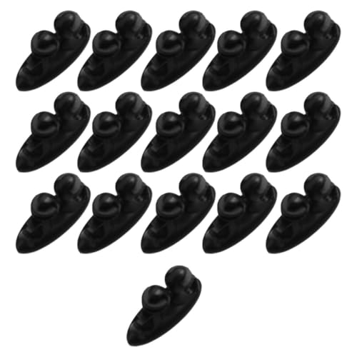 DOITOOL 16 piezas Clips Adhesivos para Cable, Organizador Multiuso para Cables de Datos en Auto y Hogar, Soportes para Ordenar Cables de Escritorio y Velador