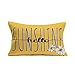 Xihomeli Hello Summer Daisy Flowers - Fundas de almohada para exteriores, verano, algodón, lino y sol, cita decorativa, rectángulo, cintura lumbar, funda de cojín con fondo amarillo (amarillo verano)