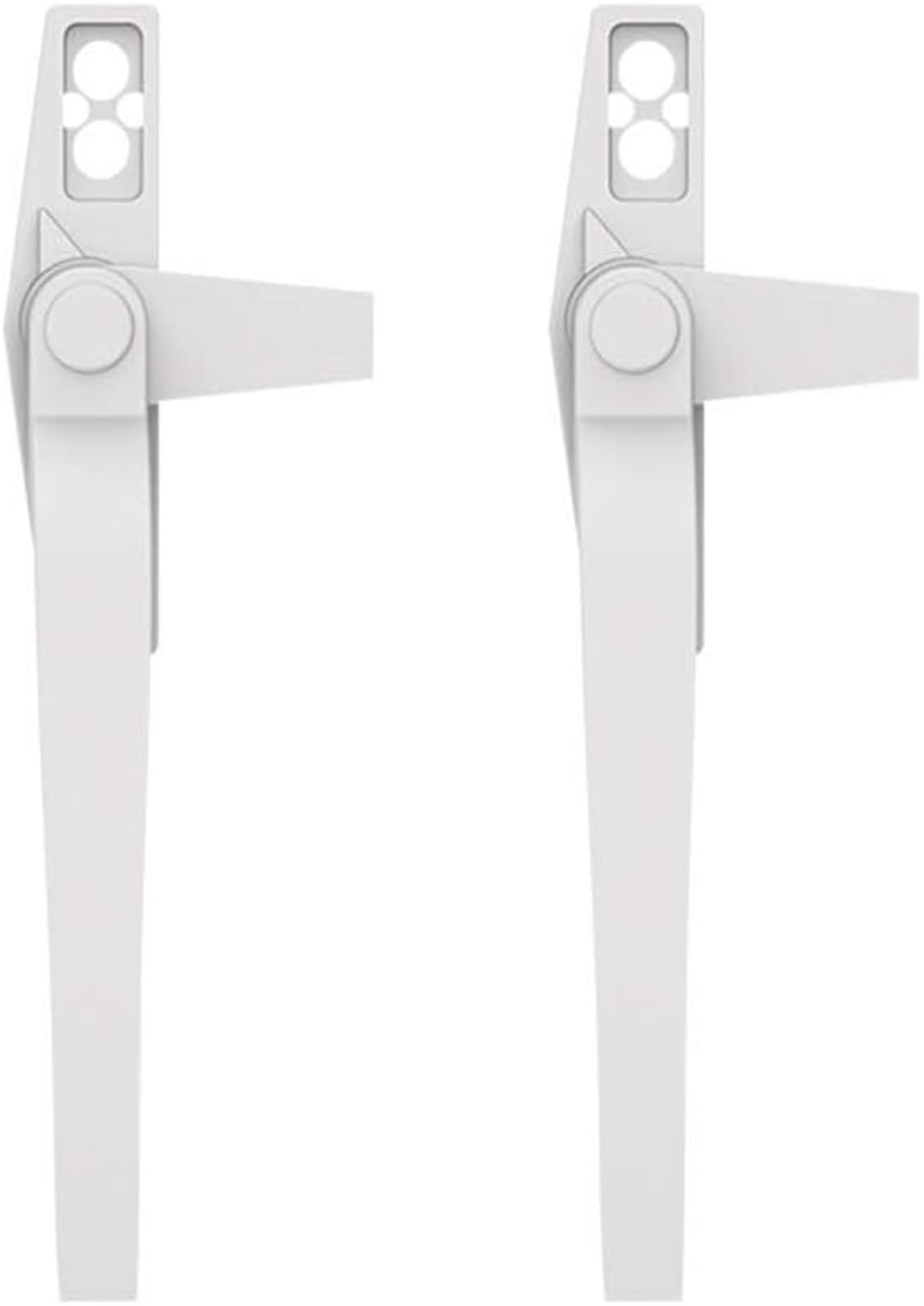 Eyrmqwjpc White Upvc Window Handle ， Aluminum Alloy Casement Door Window Lock Handle Pack Of 2 Multicolor(White)