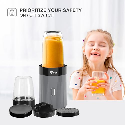 Image of Ultron Nutri Blender Juicer Mixer Grinders Vita Blend 500W 2J 2 Years Warranty For Smoothie | Juicing | Blending | Mixing (Grey)