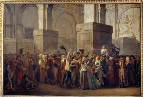 Affiche toile Marat de Louis Léopold Boilly pour créer une ambiance de galerie d'art dans le salon