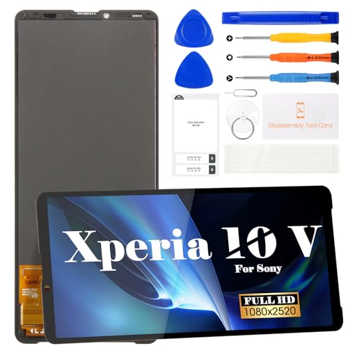 SRJTEK Original Pour Sony Xperia 10V Écran LCD pour Sony Xperia 10V Écran de Remplacement pour Sony Xperia 10V LCD Display XQ-DC72 XQ-DC54 Tactile Digitizer...
