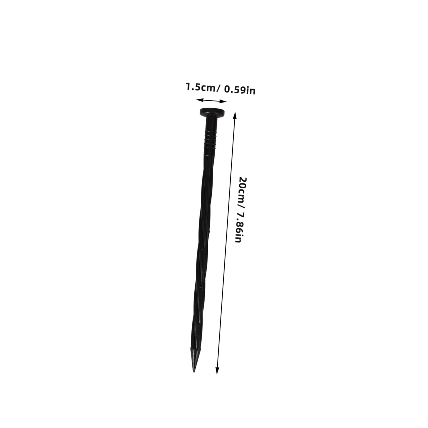 Yardwe Lot De 3 Piquets De Jardin Paysager en Aluminium Léger pour Auvent De Tente Balançoire 30 Pièces X 3