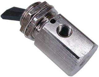 Pneumadyne C030101, 3-Way Valve, Detented Toggle, 10-32 (F) Input, 10-32 (F) Output