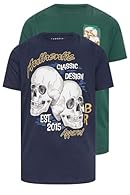 Refresh your wardrobe with these new-in graphic t-shirts. Constructed from a comfortable cotton fabric, they feature a skull print design, short sleeves, and a crew neckline. Simply style with jeans and trainers for a casual weekend outfit. BadRhino ...