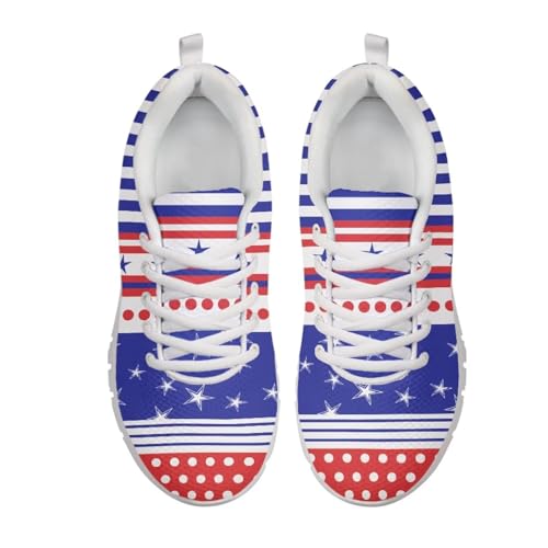 Image of GIFTPUZZ Mens Lace Up Athletic Trainers Running Sneakers Wedge Breathable Gym Lightweight Sports Tennis Shoes